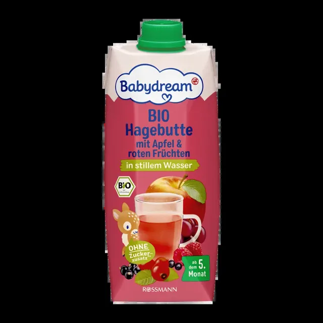 Babydream BIO ovocný nápoj šípek, jablko a červené plody 500 ml