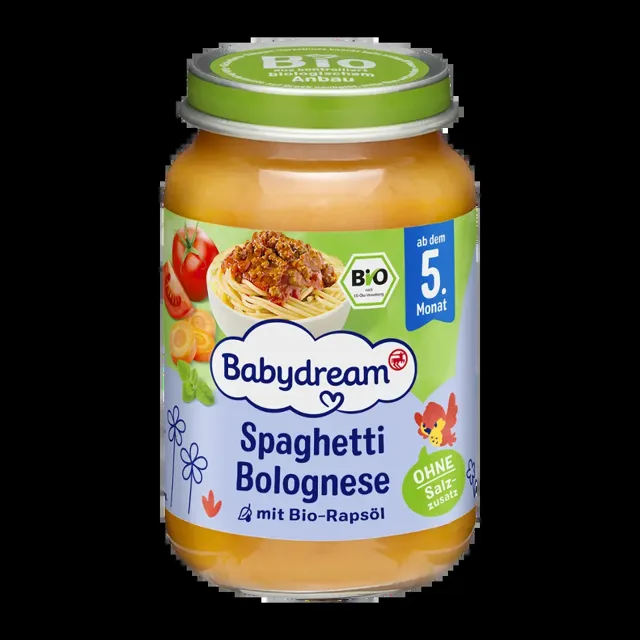 Babydream BIO příkrm boloňské špagety  190 g