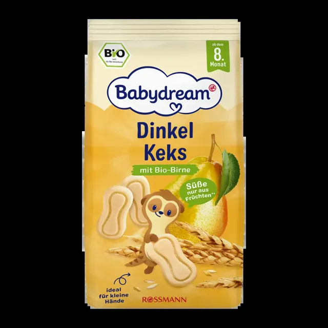 Babydream BIO špaldové sušenky Hruška 125 g