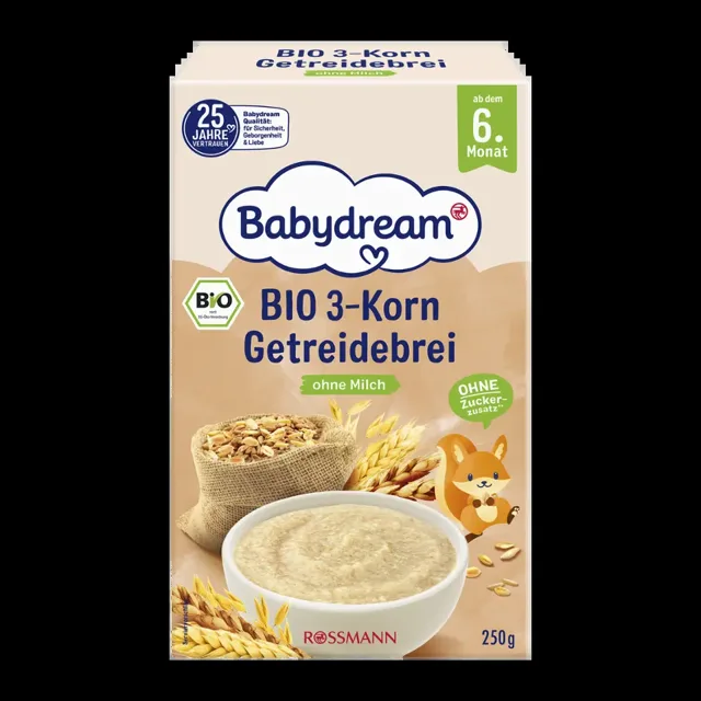 Babydream BIO třízrnná obilná kaše 250 g