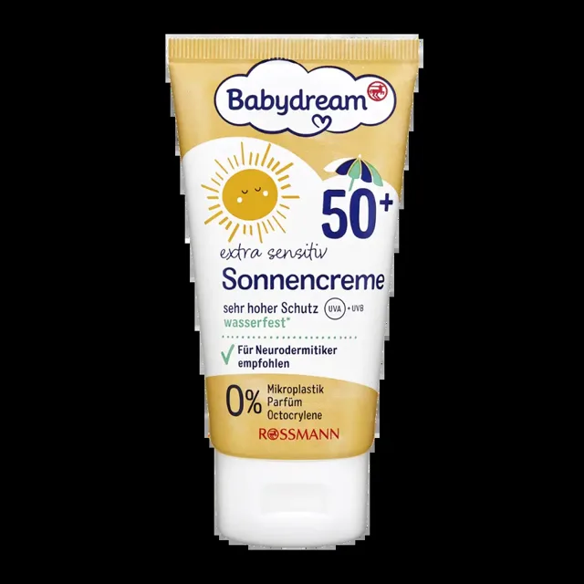 Babydream Dětský opalovací krém Extra sensitive SPF 50+ 75 ml