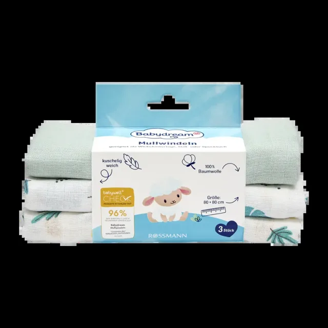 Babydream Pleny bavlněné, různé druhy 3 ks 3 ks