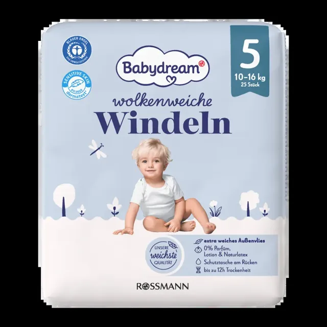 Babydream Pleny Premium Extra Soft Junior, 10–16 kg, vel. 5 25 ks 25 ks