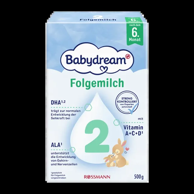 Babydream Pokračovací kojenecké mléko 2, 6m+ 500 g
