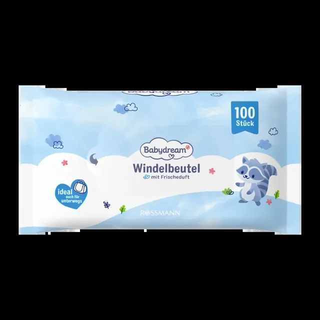 Babydream Sáčky na pleny se svěží vůní 100 ks