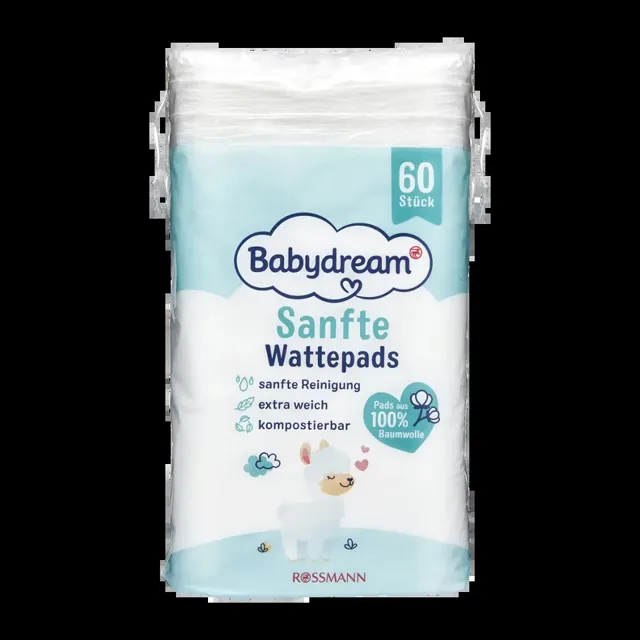 Babydream Vatové polštářky 60 ks