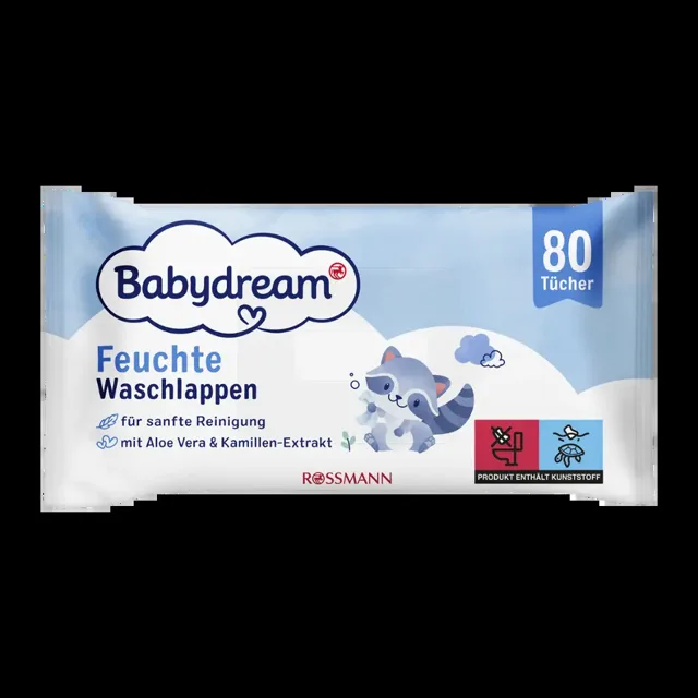 Babydream Vlhčené ubrousky  80 ks 80 ks