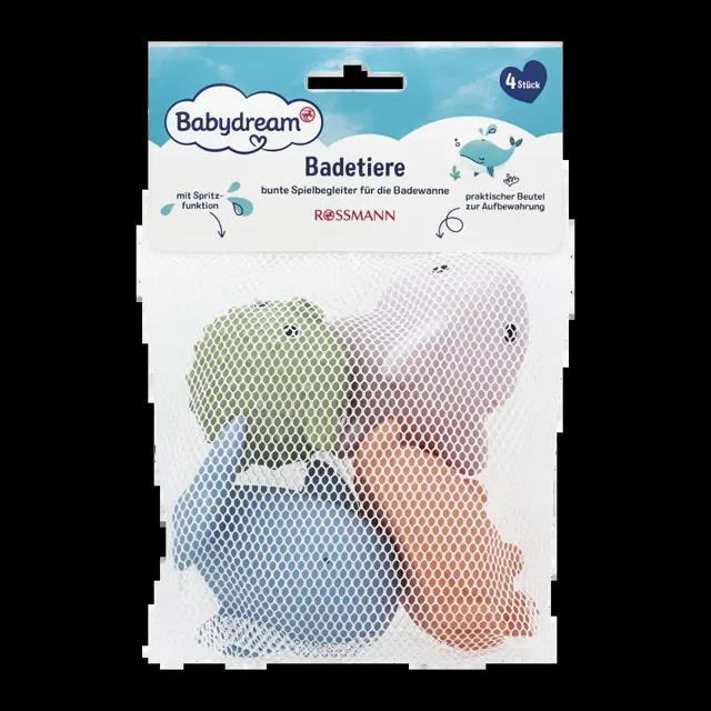Babydream Zvířátka do vany 4 ks