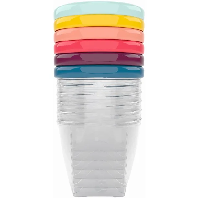 Babymoov Bowls Multicolor miska s víčkem 6x250 ml