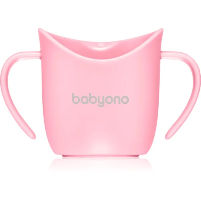 BabyOno Be Active Ergonomic Training Cup tréninkový hrnek s držadly Pink 6 m+ 1 ks
