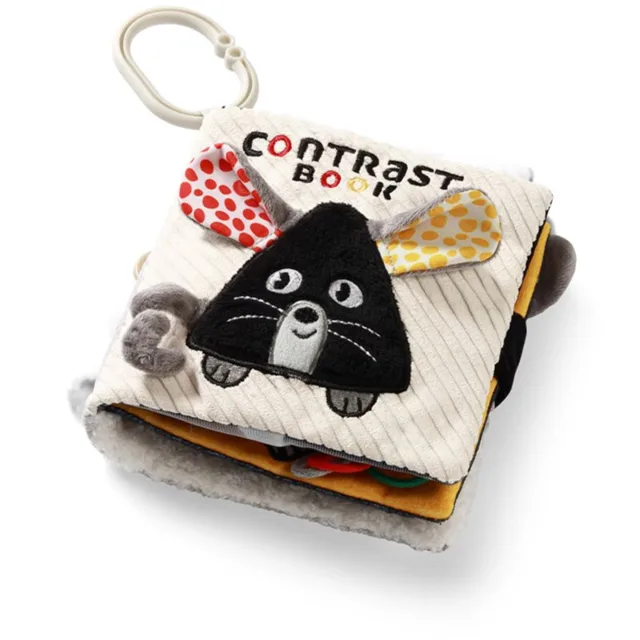 BabyOno Mouse kontrastní edukativní knížka 0m+ 1 ks