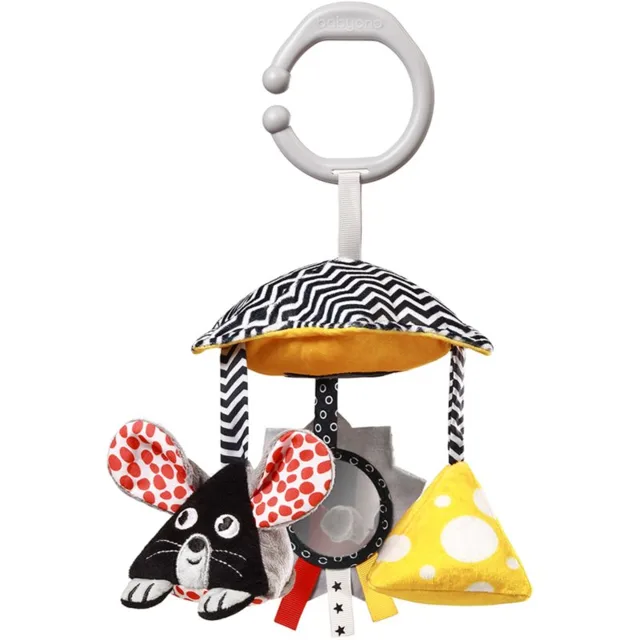 BabyOno Mouse kontrastní závěsná hračka 0m+ 1 ks