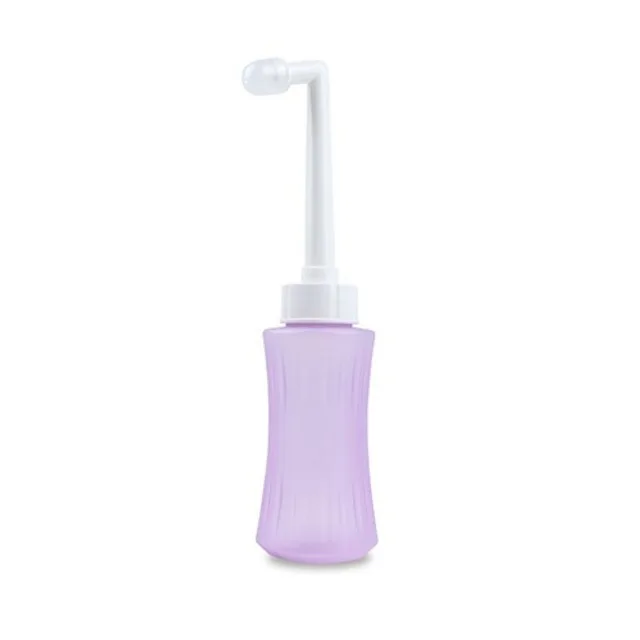 Babyono Poporodní lahvička na intimní hygienu s tryskou 340 ml, fialová