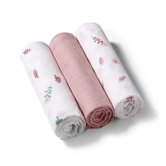 Babyono Sada bambusových plenek Nature Girl 70 x 70 cm - 3 ks