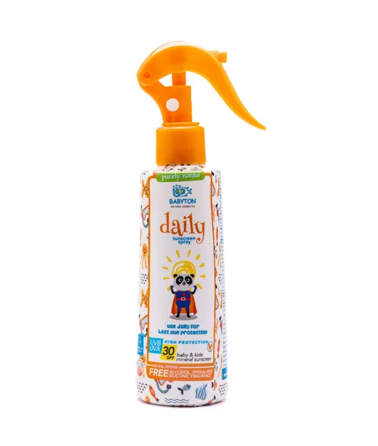 Babyton Přírodní opalovací krém ve spreji SPF30 200 ml
