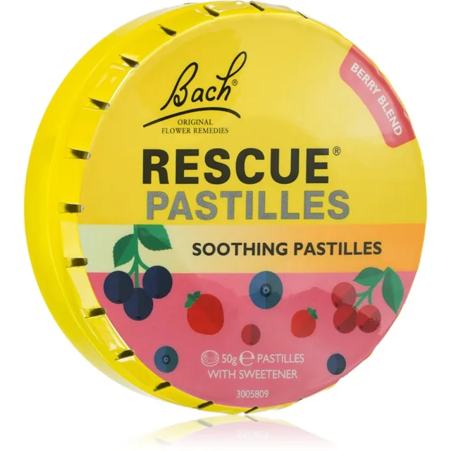 Bach® Flower Remedies RESCUE® Pastilky pastilky s rostlinnými extrakty příchuť Forest Fruit 50 g