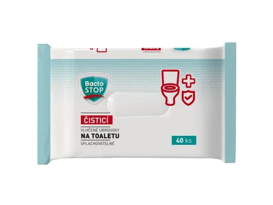 BactoStop čisticí vlhčené ubrousky na toaletu 40 ks
