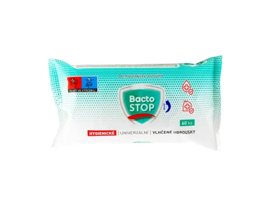 BactoSTOP hygienické vlhčené ubrousky 60 ks