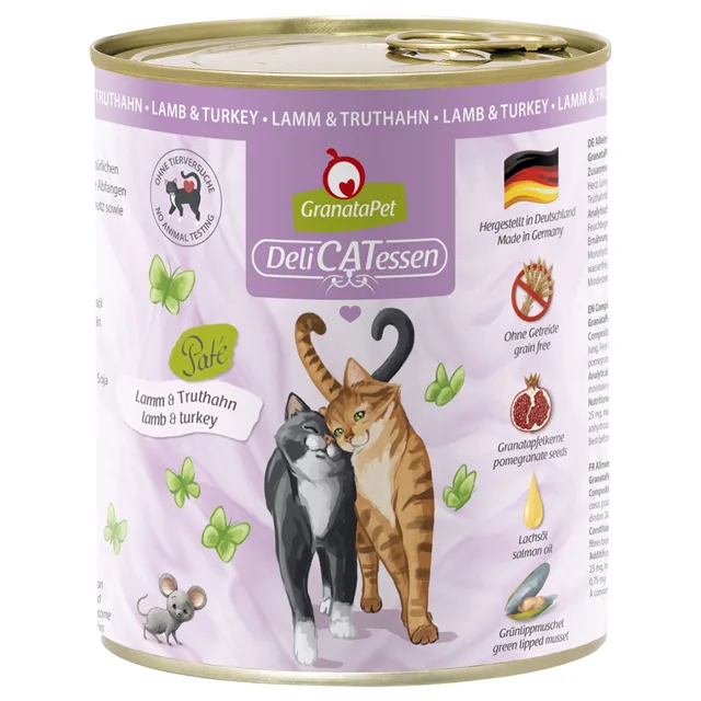 Balení na zkoušku: GranataPet DeliCatessen 6 x 800 g - míchané balení III