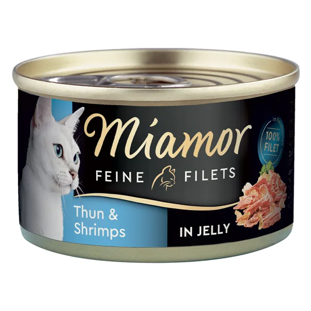 Balení na zkoušku Miamor Feine Filets 12 x 100 g - Smíšené balení II (4 druhy)