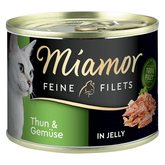 Balení na zkoušku Miamor Feine Filets v želé 12 x 185 g - Smíšené balení