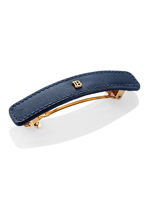 Balmain Hair Leather Barrette Cosmic Sapphire, limitovaná edice