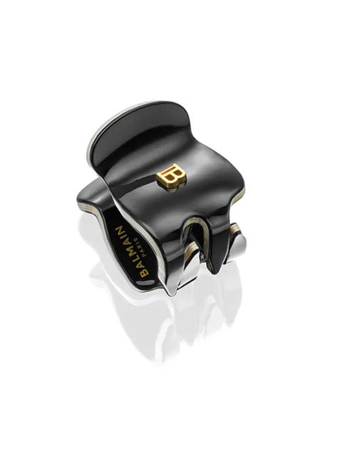 Balmain Hair Pince a Cheveux Black/White, extra small