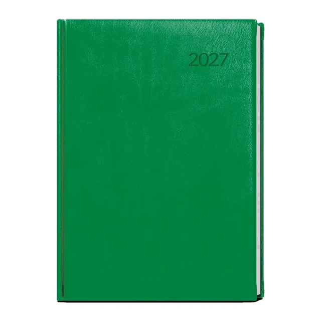 Baloušek Ctirad Vivella denní diář 2027, jasně zelený, A5 14,3 × 20,5 cm