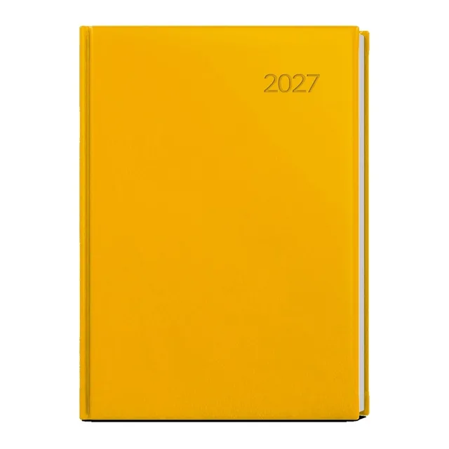 Baloušek Ctirad Vivella denní diář 2027, okrový, A5 14,3 × 20,5 cm