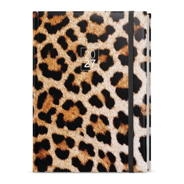 Baloušek David Lamino denní diář Leopard 2027, A5 14,3 × 20,5 cm