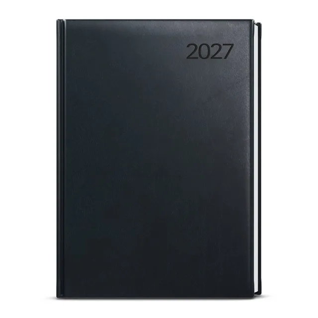 Baloušek Goliáš Vivella denní diář 2027, černý, A4 20 × 28 cm