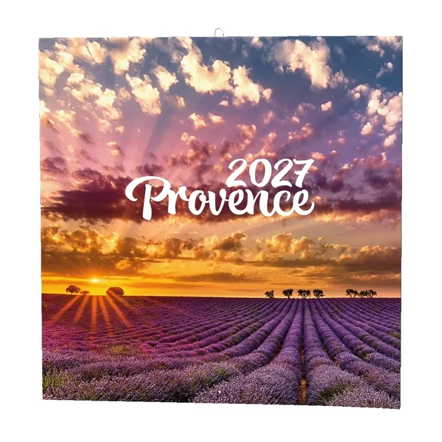 Baloušek Nástěnný poznámkový kalendář Provence 2027 28,5 × 28,5 cm
