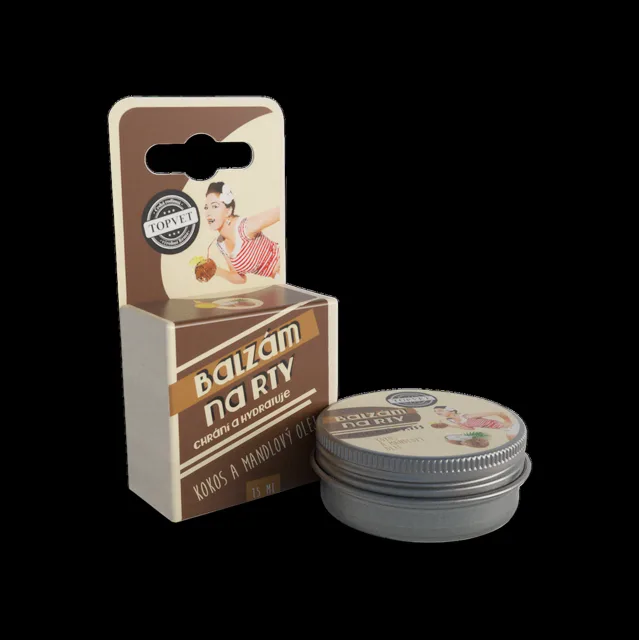 Balzám na rty – kokosový a mandlový olej 15 ml – Green idea