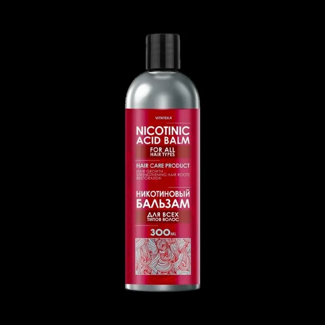 Balzám s kyselinou nikotinovou pro všechny typy vlasů – 300 ml – Vitateka