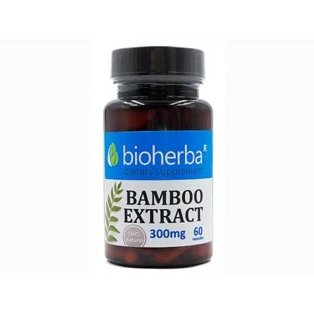 Bambusový extrakt 300 mg – 100 kapslí – Bioherba