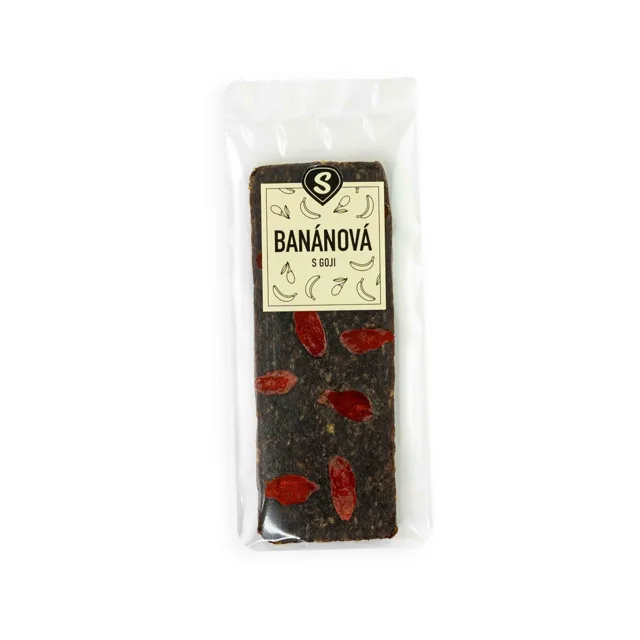 Banánová tyčinka s goji váha 50g