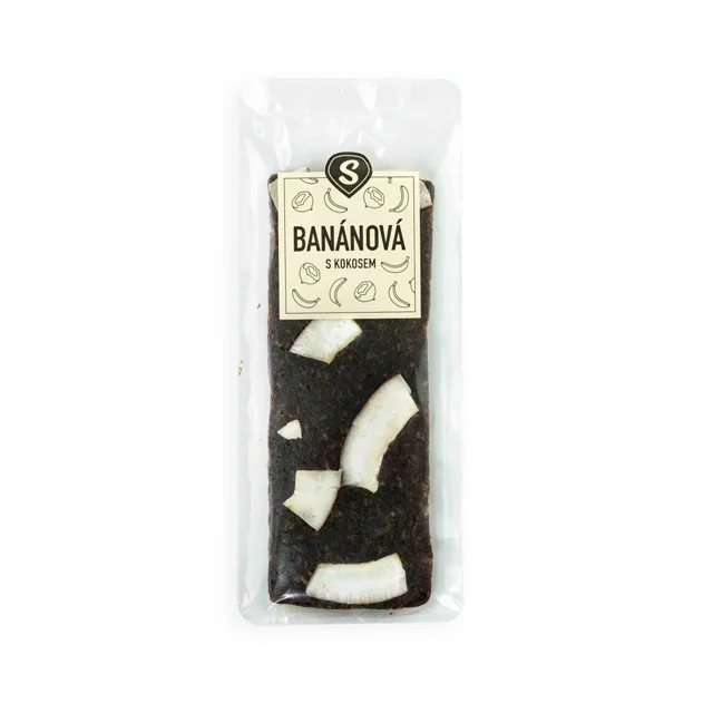 Banánová tyčinka s kokosem váha 50g