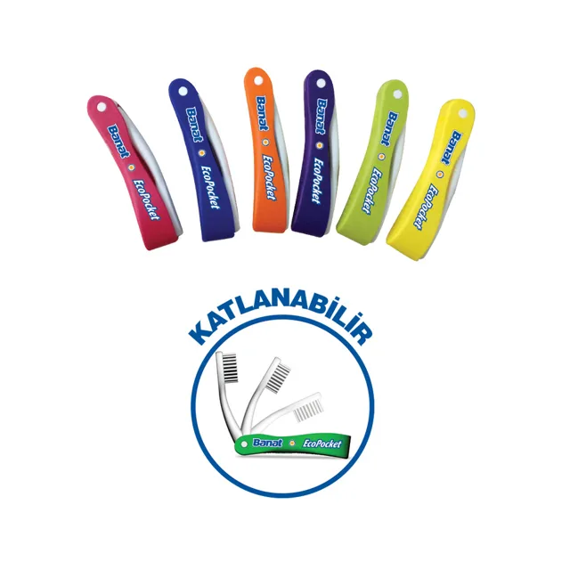 BANAT EcoPocket - cestovní skládací kartáček na zuby MEDIUM, 1 ks