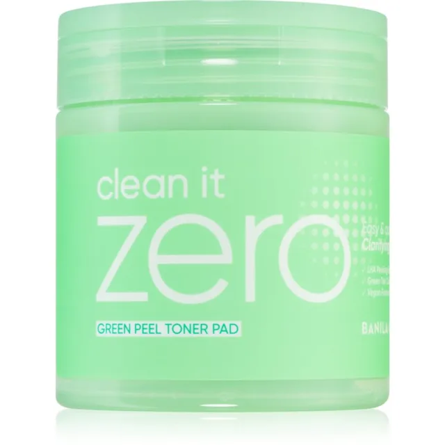Banila Co. clean it zero Green Peel Toner Pad peelingové pleťové tamponky pro mastnou a problematickou pleť 70 ks