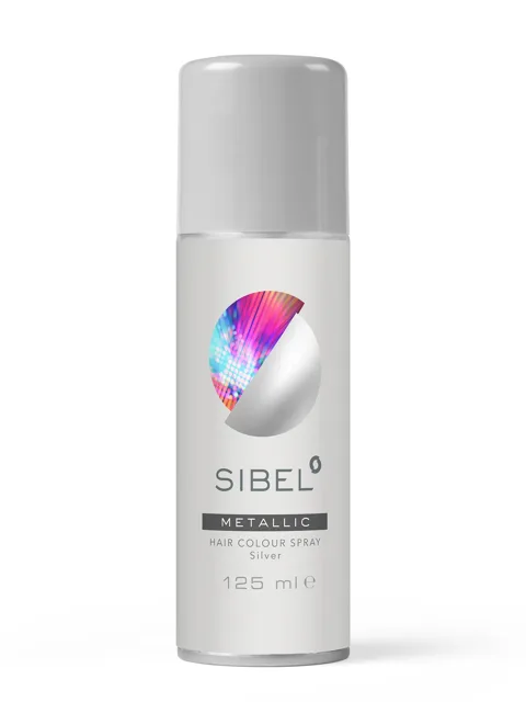 Barevný sprej na vlasy Sibel Hair Colour - stříbrná (023000032) + dárek zdarma