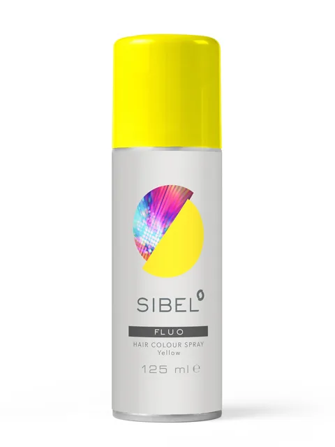 Barevný sprej na vlasy Sibel Hair Colour - žlutá neon (0230000-20) + dárek zdarma