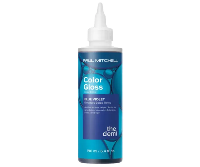 Barevný toner pro lesk a osvěžení barvy vlasů Paul Mitchell The Demi Color Gloss Blue Violet - 190 ml, modro-fialový + dárek zdarma