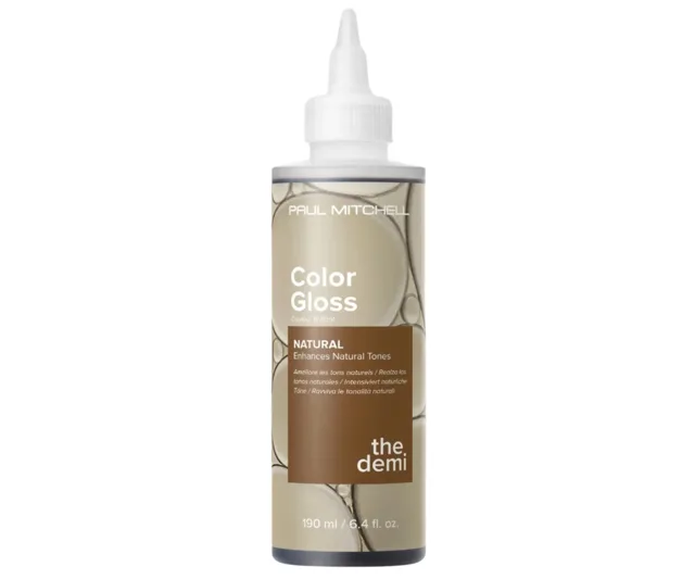Barevný toner pro lesk a osvěžení barvy vlasů Paul Mitchell The Demi Color Gloss Natural - 190 ml, přírodní + dárek zdarma