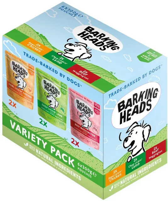 Barking Heads Variety Pack - 6 x 300 g