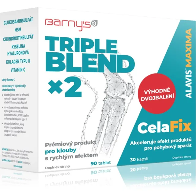 Barny's Triple blend EXTRA SILNÝ tablety a kapsle pro podporu zdraví pohybové soustavy