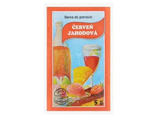 Barva do potravin červeň jahodová 5 g