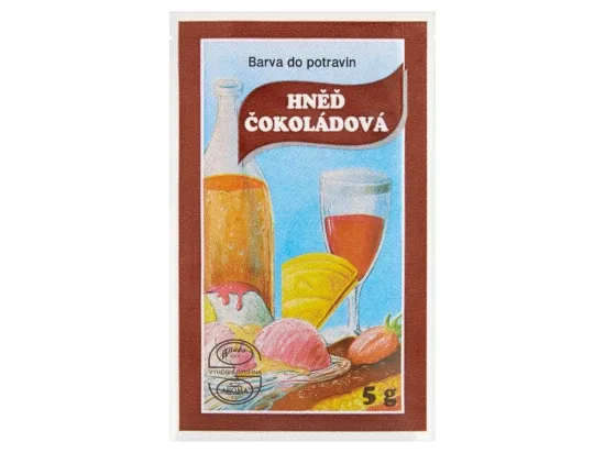 Barva do potravin hněď čokoládová 5 g