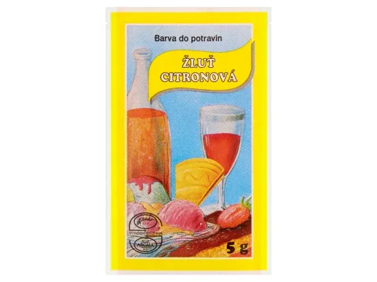 Barva do potravin žluť citronová 5 g