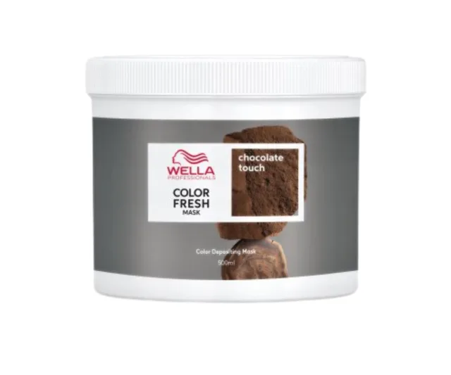 Barvicí maska na vlasy Wella Color Fresh Mask Chocolate Touch - 500 ml, čokoládově hnědá + dárek zdarma