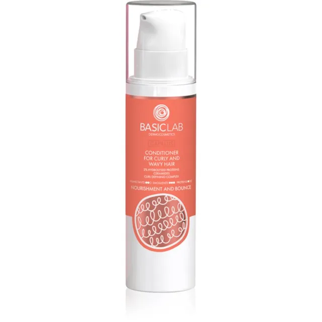 BasicLab Dermocosmetics Capillus posilující kondicionér pro vlnité a kudrnaté vlasy 250 ml